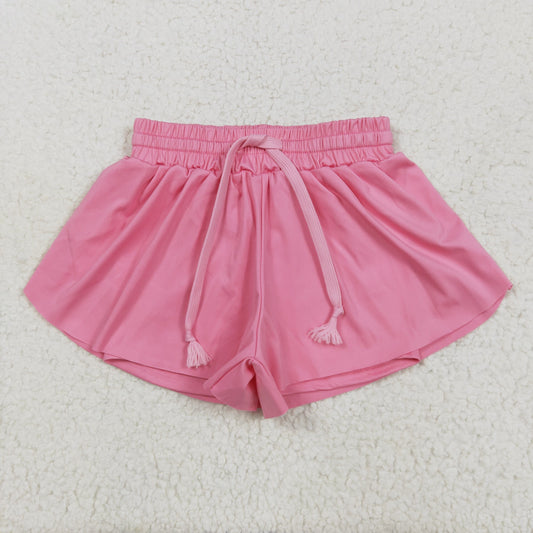 USA Shop Baby Girls Kids Pink Yoga Active Ruffle Shorts Bottoms