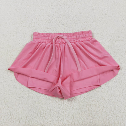 USA Shop Baby Girls Kids Pink Yoga Active Ruffle Shorts Bottoms