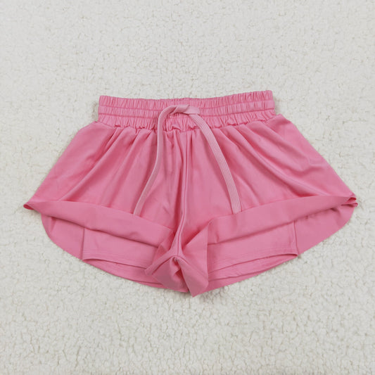 USA Shop Baby Girls Kids Pink Yoga Active Ruffle Shorts Bottoms