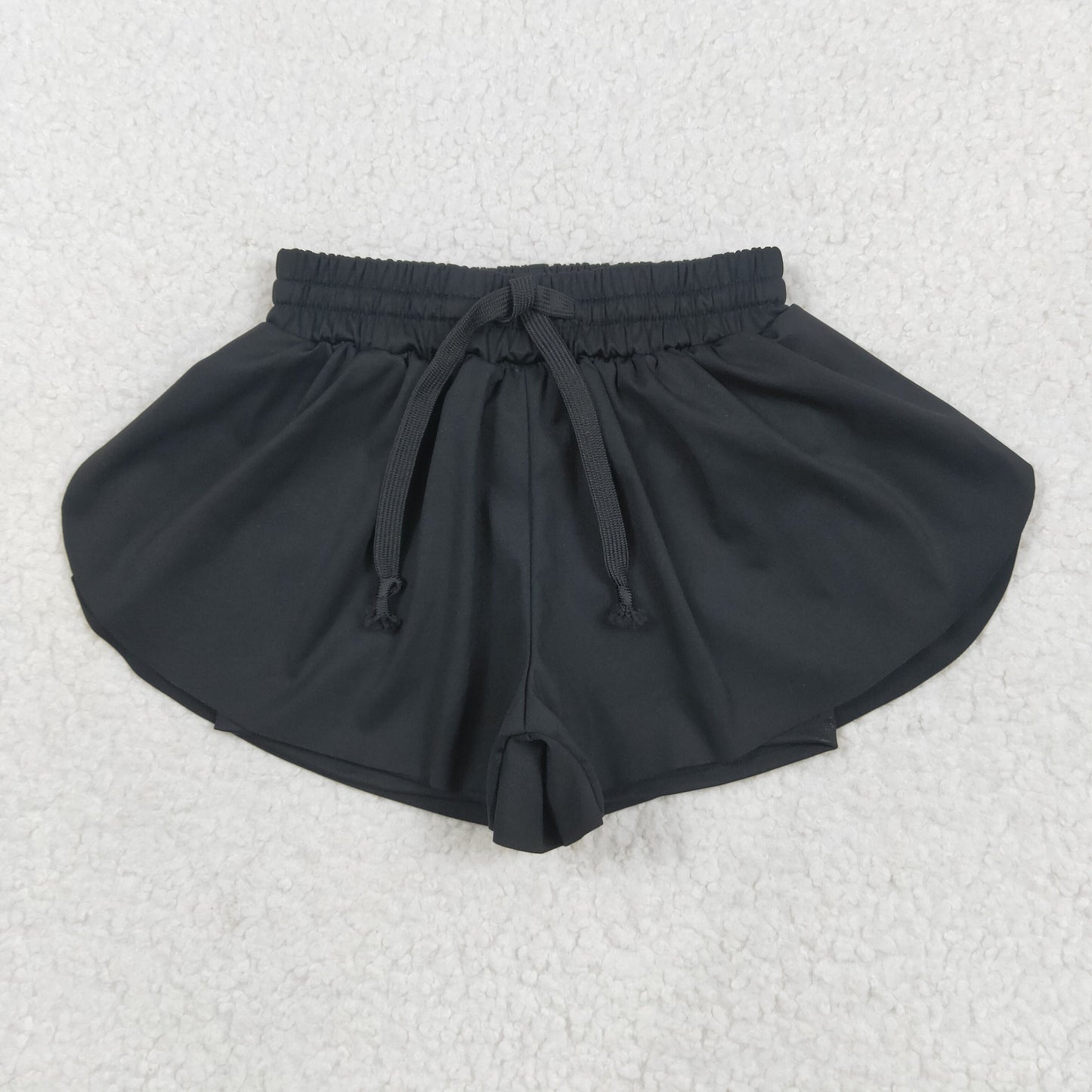USA Shop Baby Girls Kids Black Yoga Active Ruffle Shorts Bottom Clothes