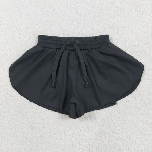USA Shop Baby Girls Kids Black Yoga Active Ruffle Shorts Bottom Clothes