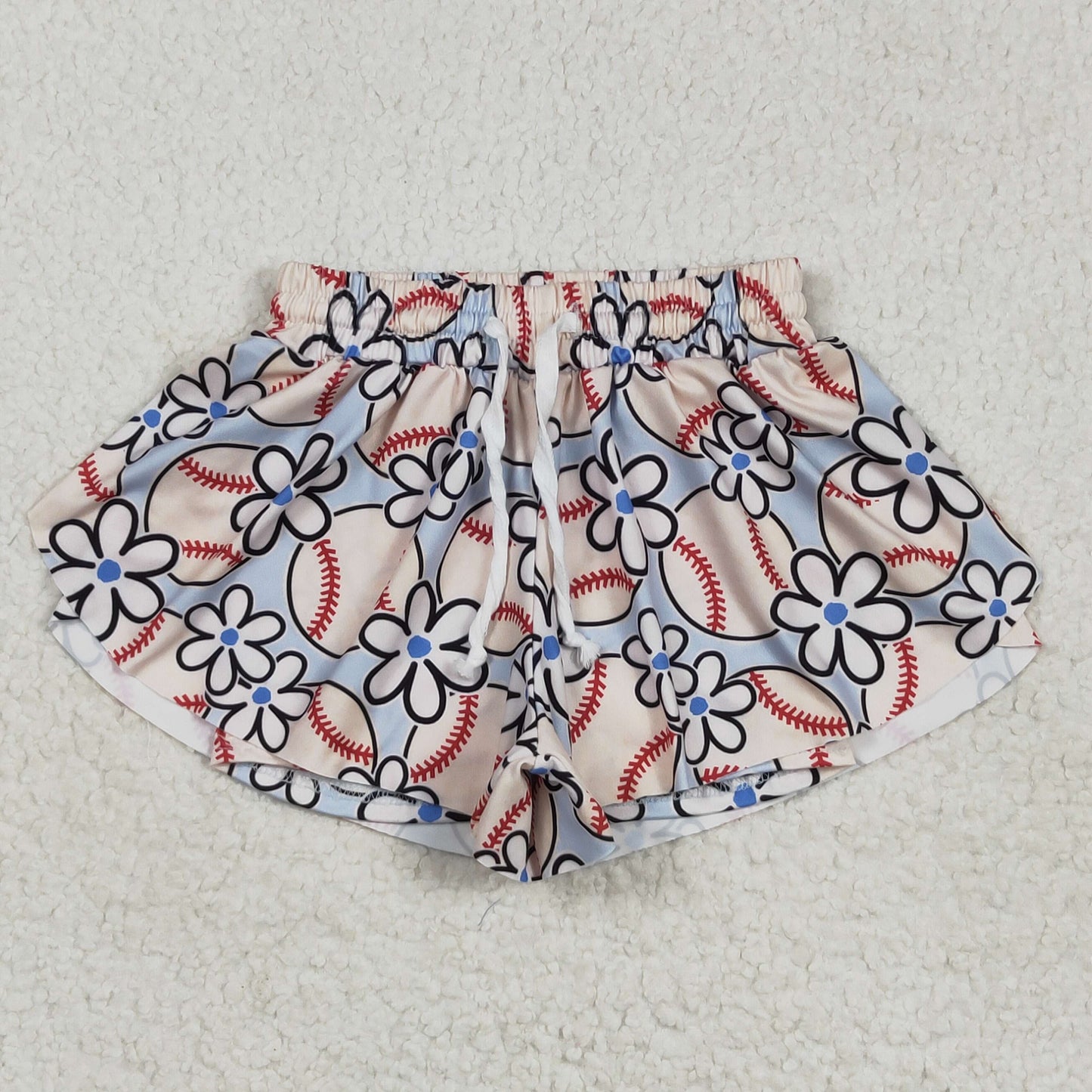 USA Shop Baby Girls Kids Flower Baseball Ruffle Shorts Bottoms Clothes