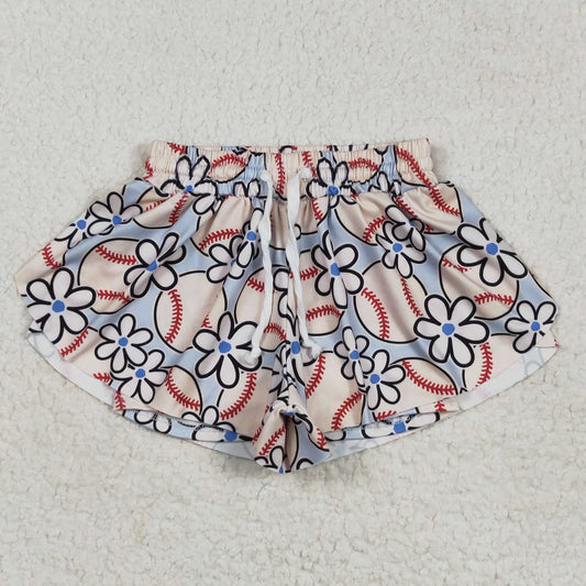 USA Shop Baby Girls Kids Flower Baseball Ruffle Shorts Bottoms Clothes