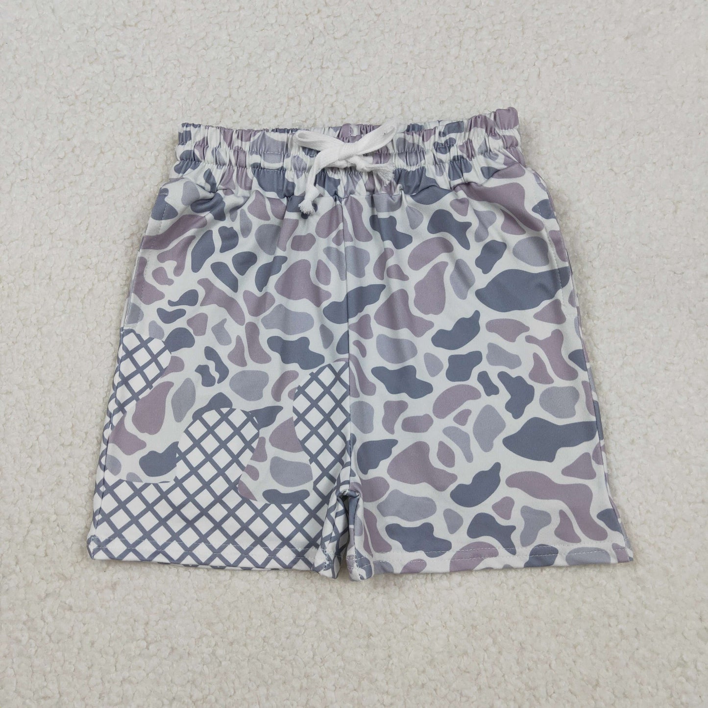USA Shop Baby Boys Kids Grey Camo Drip Pockets Shorts Bottom Clothes