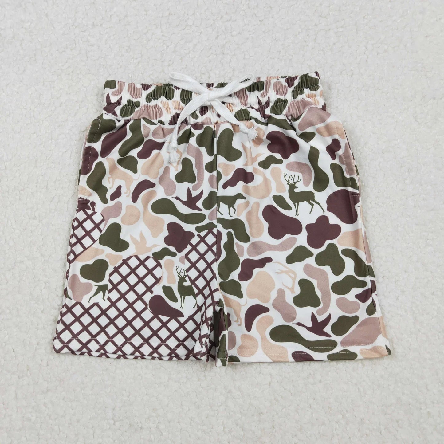 Sibling Baby Boys Toddler Southern Camo Drip Pockets Shorts Summer Bottoms