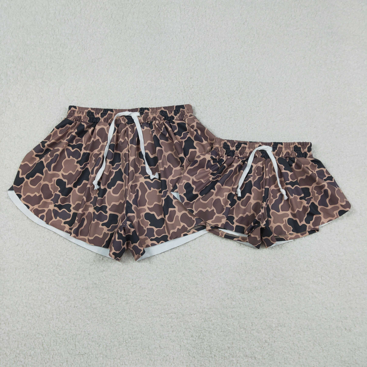 Sibling Kids Girls Adult Women Camo Yoga Southern Shorts Bottoms Family Clothes