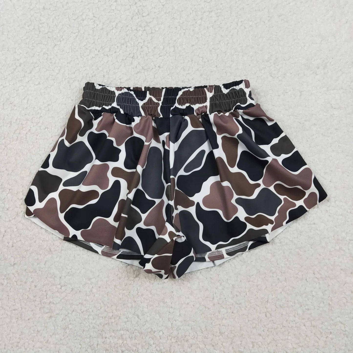 Sibling Family Kids Girls Adult Women Camo Yoga Southern Shorts Bottoms