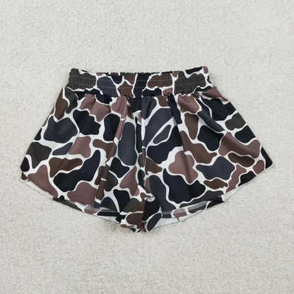 Sibling Family Kids Girls Adult Women Camo Yoga Southern Shorts Bottoms