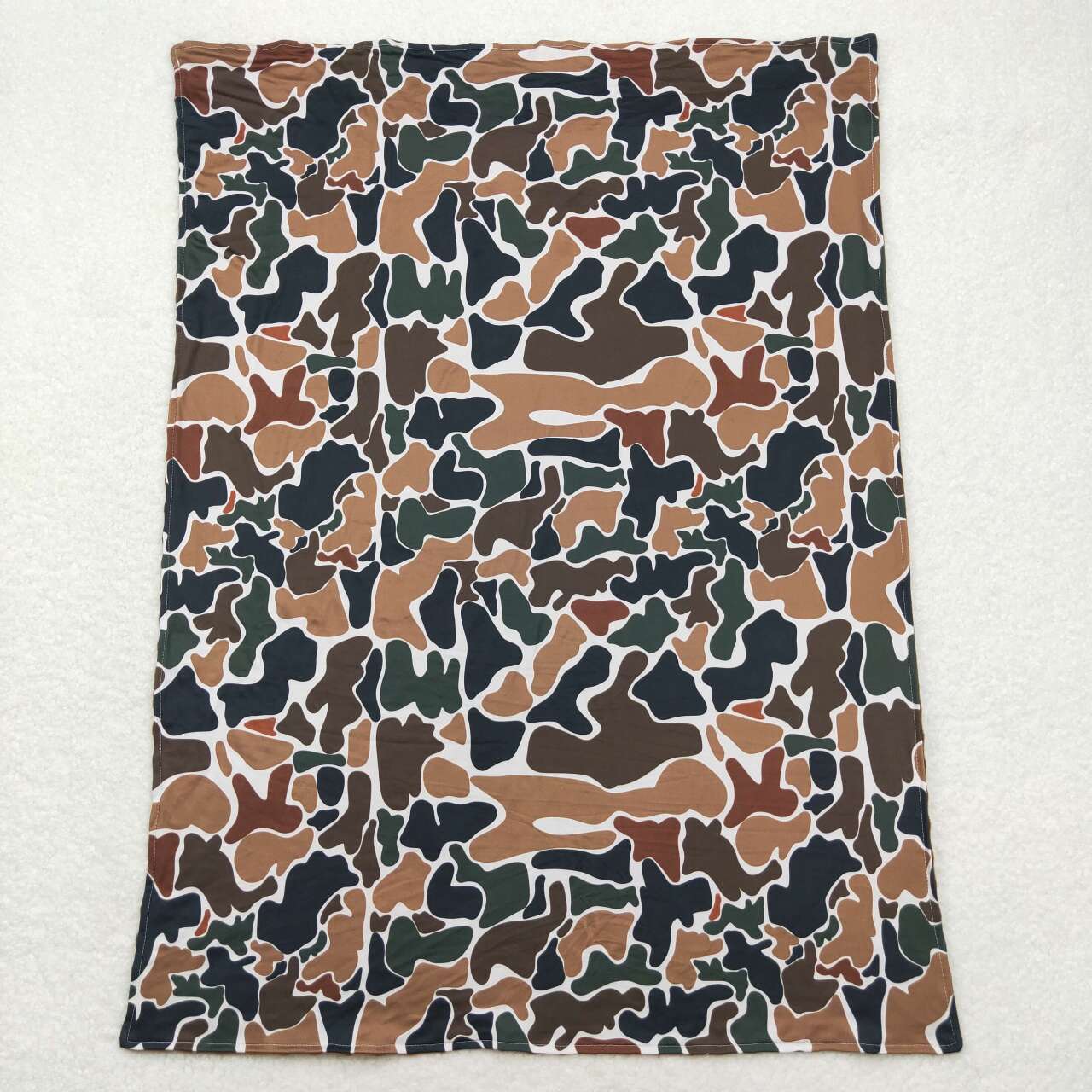 BL0132 Baby Boys Kids Camo Brown Blanket