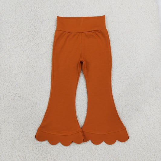 Baby Girls Kids Scalloped Pants Bottoms Cotton Clothes