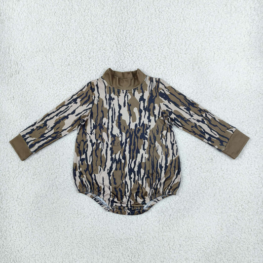 Baby Toddler Infant Long Sleeves Bubble Camo Romper Mock Neck‌ Clothes