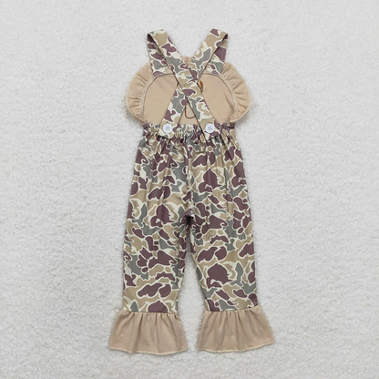 USA Shop Baby Girls Infant Sleeveless Embroidery Deer Camo Romper Clothes
