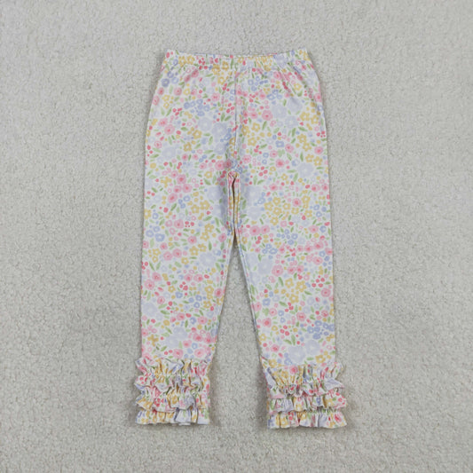 Baby Girls Kids Floral Ruffle Pants Bottoms Clothes