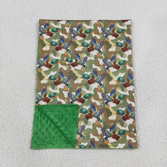 Baby Boys Toddler Ducks Camo Green Blanket