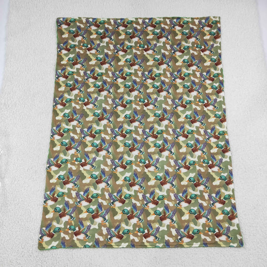 Baby Boys Toddler Ducks Camo Green Blanket