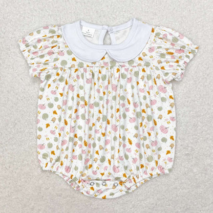 Baby Boy Girl Infant Pumpkin Fall Sibling Romper