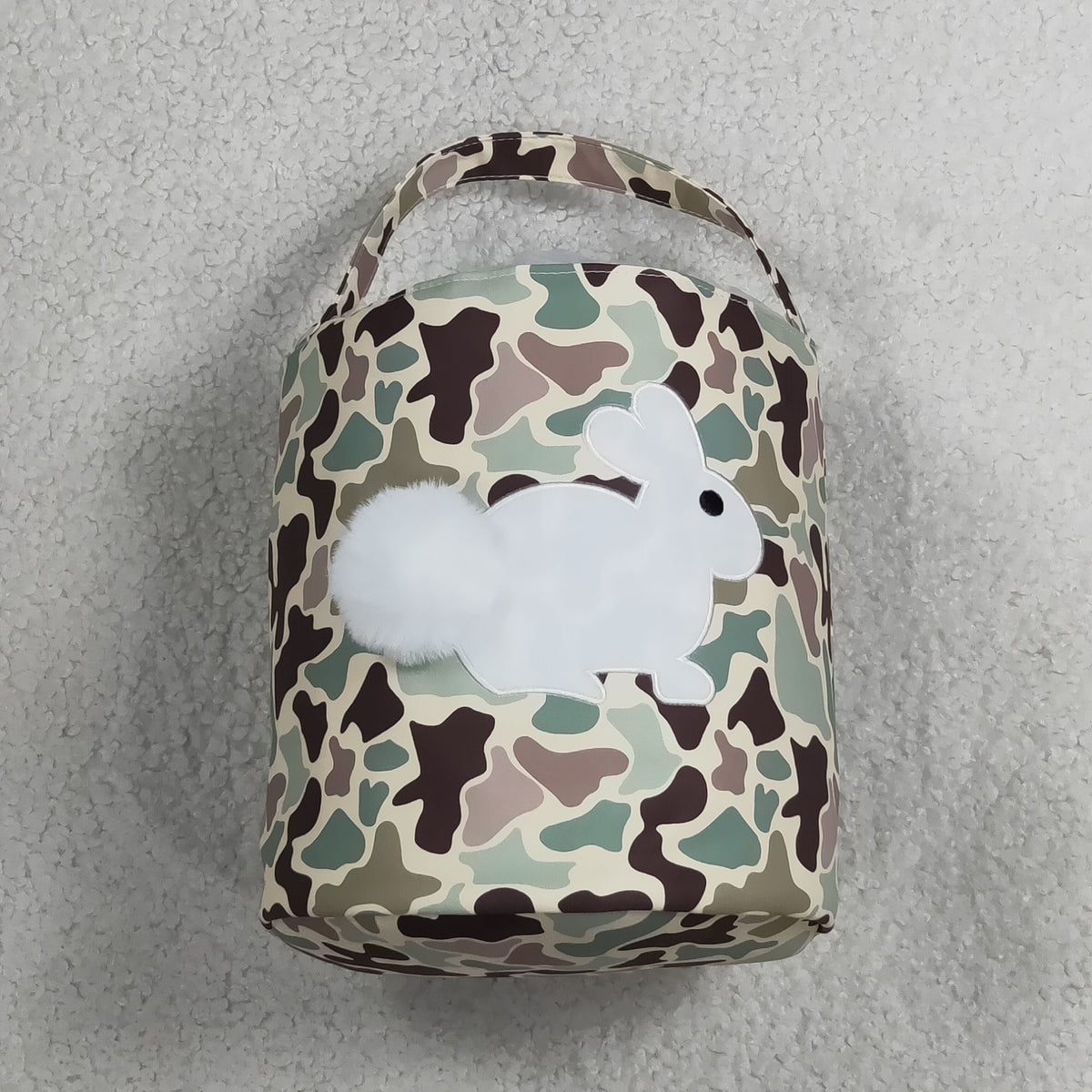 Sibling Baby Toddler Kids Embroidery Rabbits Easter Baskets Bags RTS
