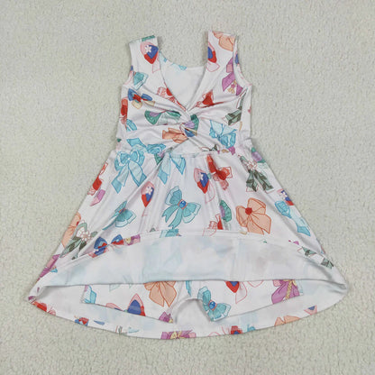 RTS Baby Girl Toddler Sleeveless Sibling Knee Length Yoga Active Dress