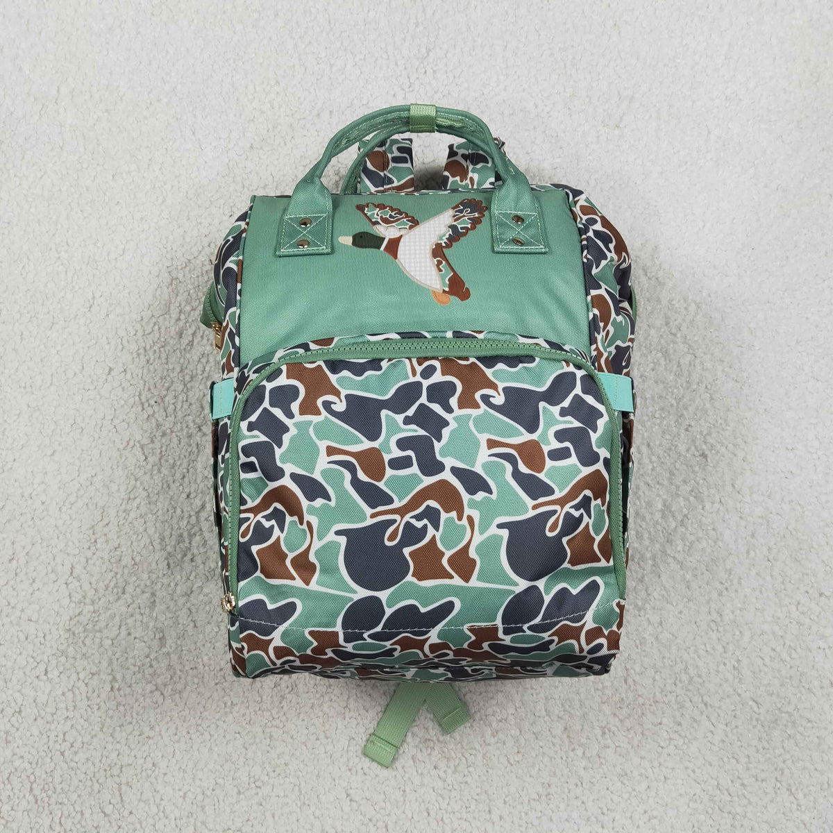 Sibling Baby Boys Kids Camo Print Zipper Backpack School Hunting Bag