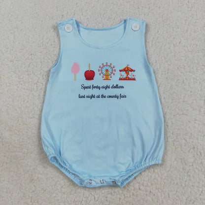 Sibling Baby Boys Girls Blue Tops Red Plaid Shorts Clothes Rompers Sets RTS