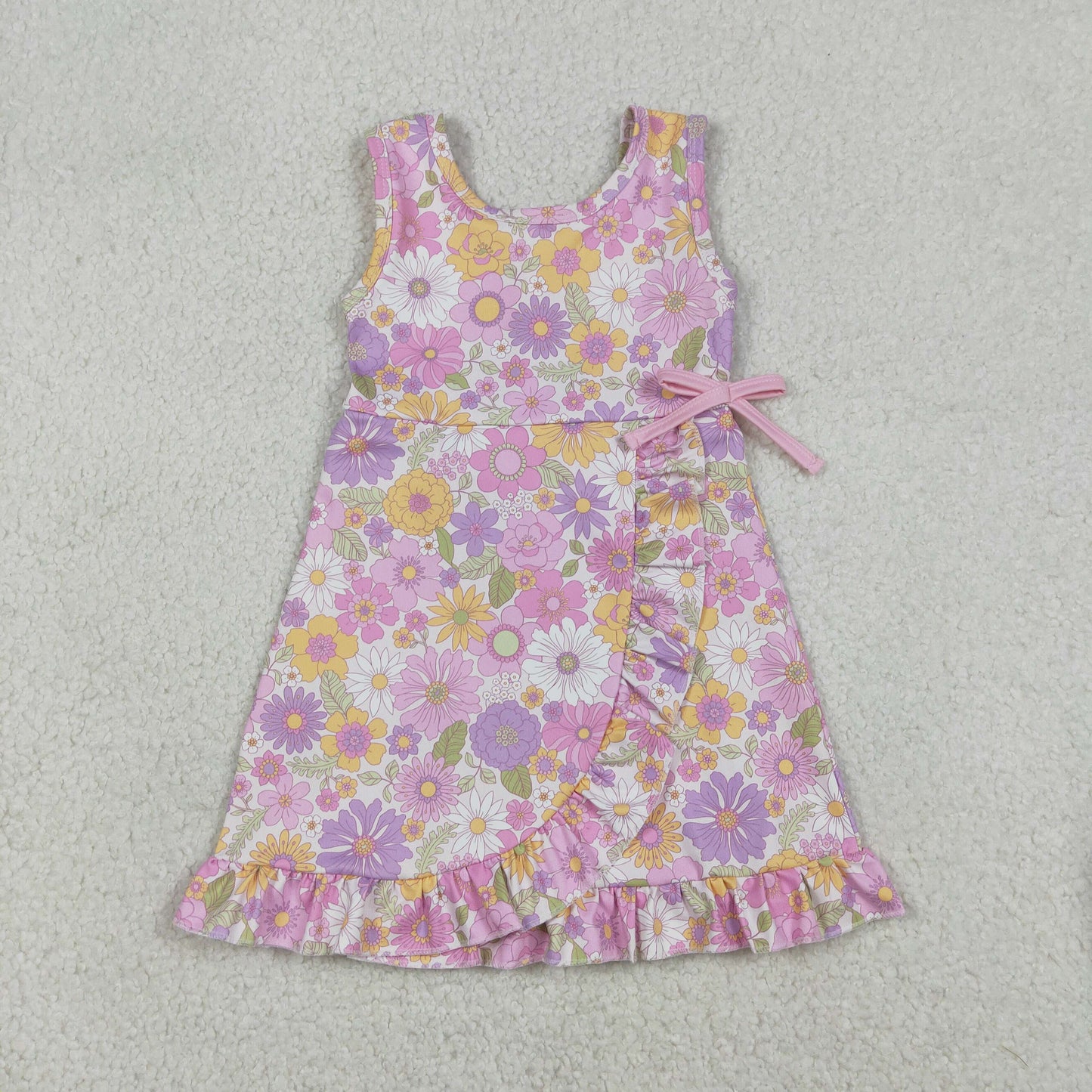 Baby Girls Kids Sleeveless Flower Shorts Yoga Active Sleeveless Dress