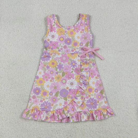 Baby Girls Kids Sleeveless Flower Shorts Yoga Active Sleeveless Dress