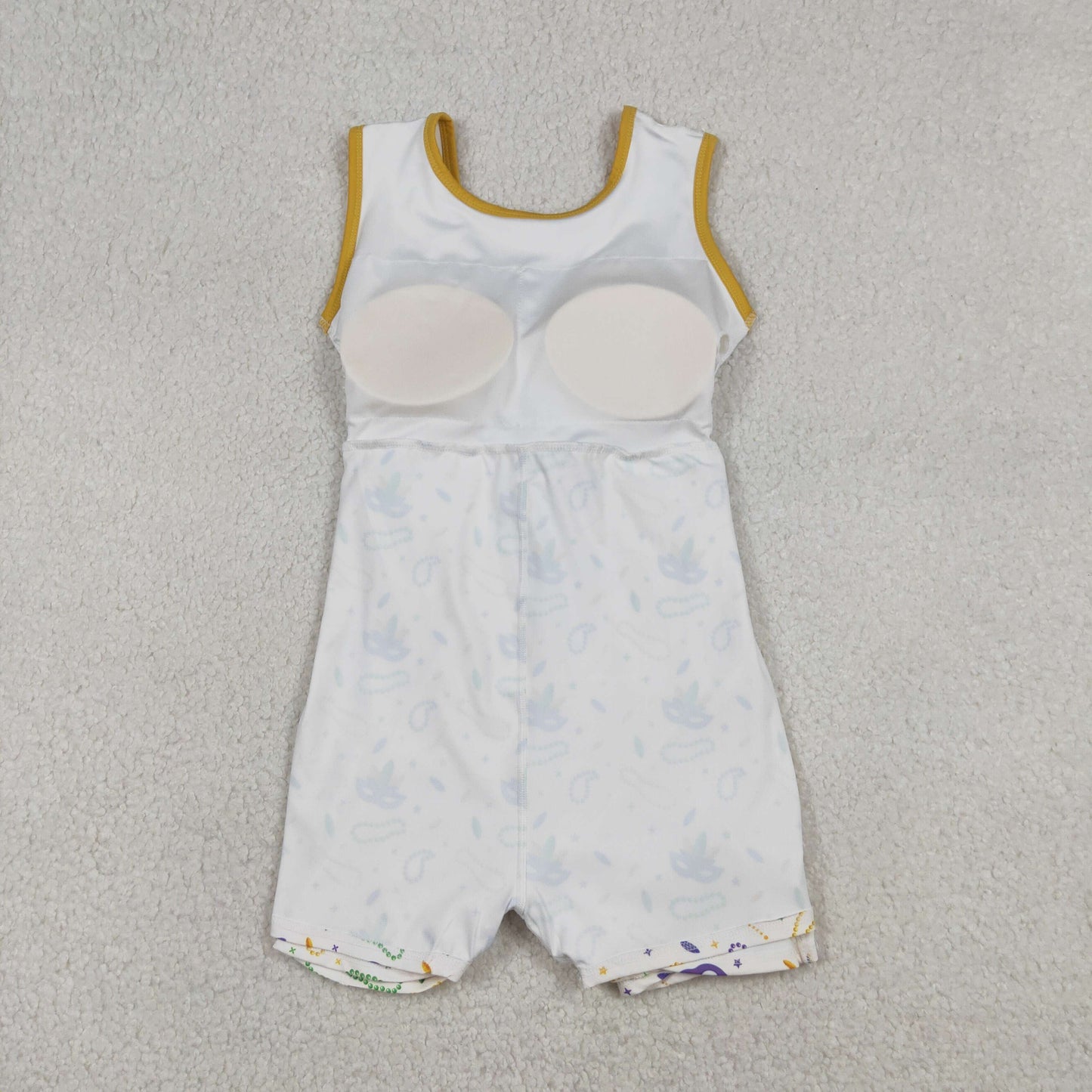 Baby Girls Kids Mardi Gras Masks Yoga Shorts Knee Length Dress