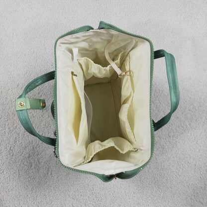 Baby Boys Kids Duck Camo Print Zipper Green Backpack School Bag RTS