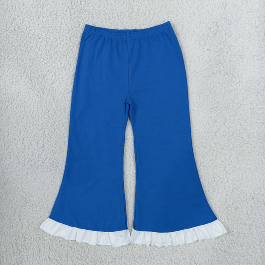 Baby Girls Kids Blue Bell Pants Bottoms Cotton Clothes