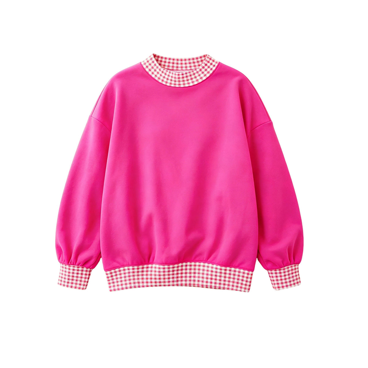 Moq 5 Preorder Adult Women Long Sleeves Shirt Tops Hot Pink Pullover Clothes