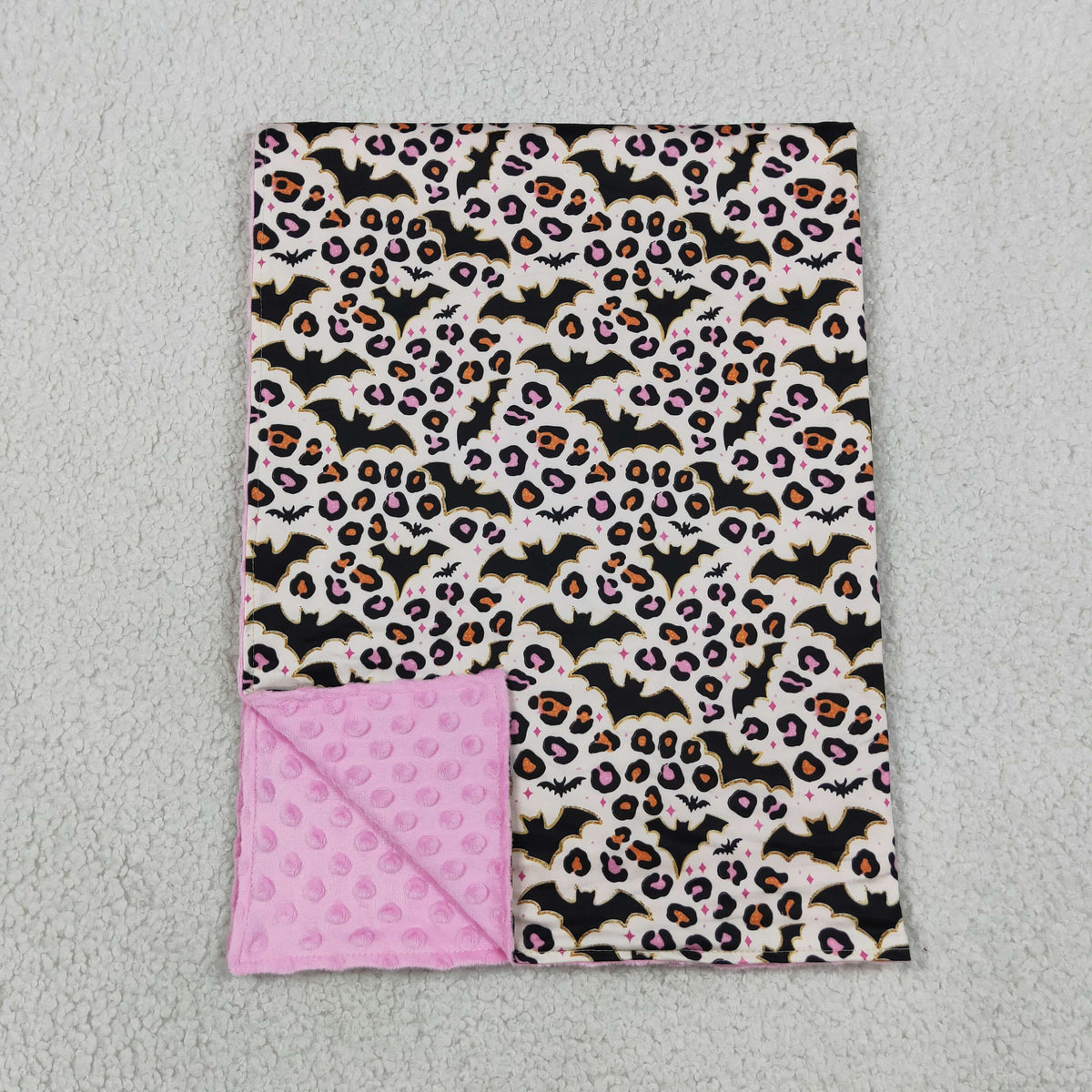 Baby Girls Kids Bats Leopard Halloween Blanket