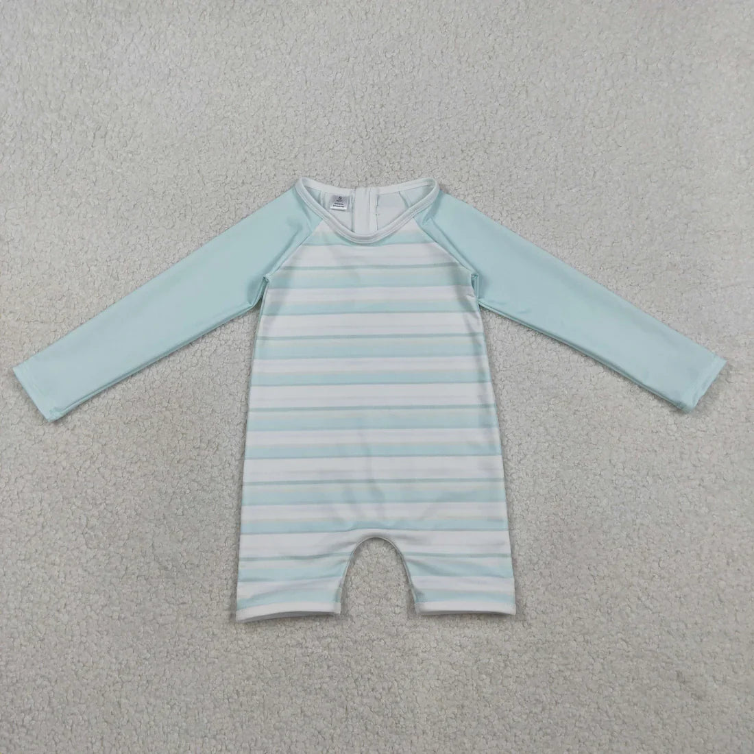RTS Sibling Baby Boys Kids Long Sleeves Stripes Zipper Tops Shorts Set Jumpsuit Swimsuits Clothes