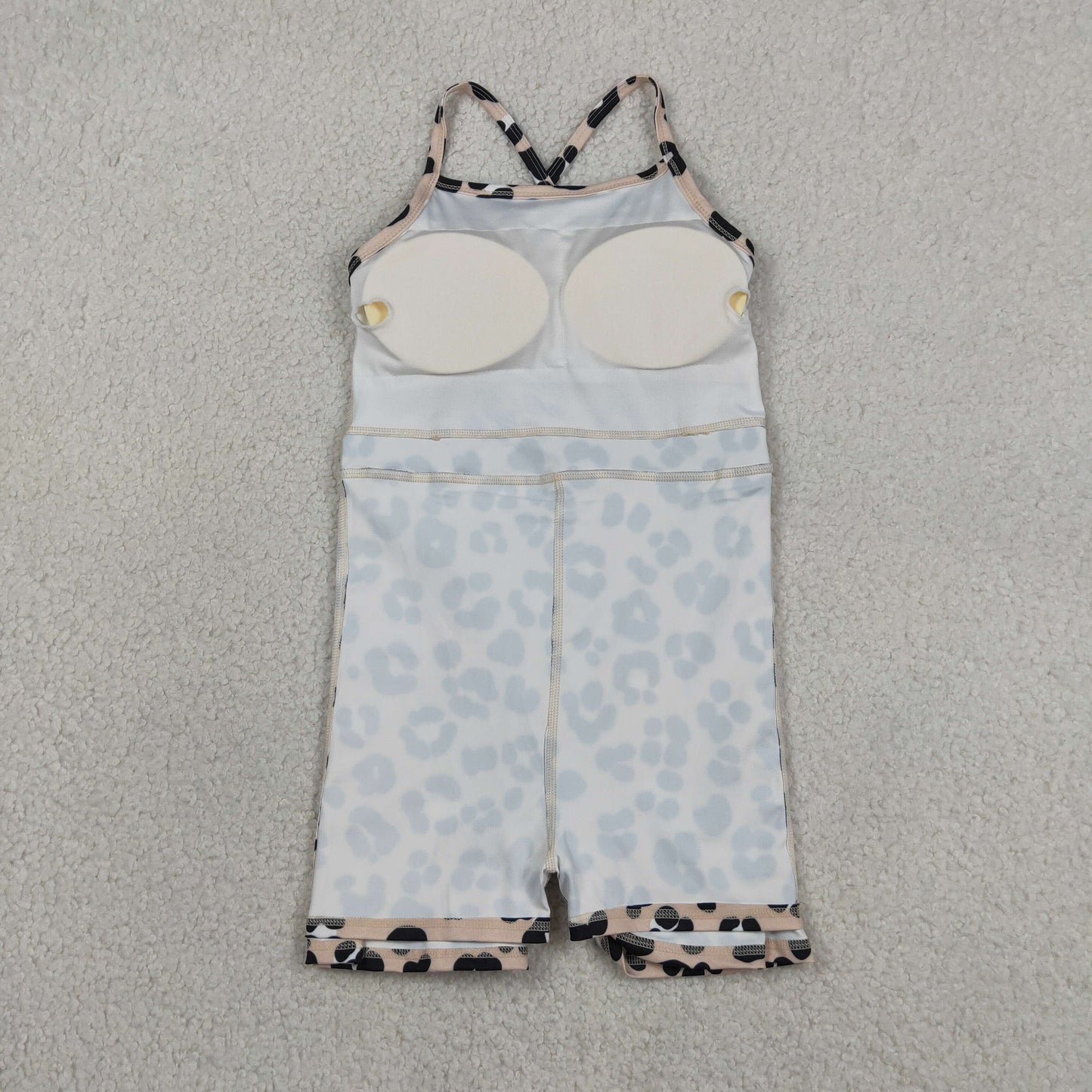 Baby Girls Kids Sleeveless Leopard Yoga Shorts Knee Length Dress