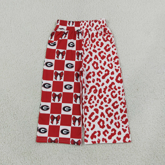 Baby Girls Kids Bows G Leopard Pants Bottoms Team Clothes