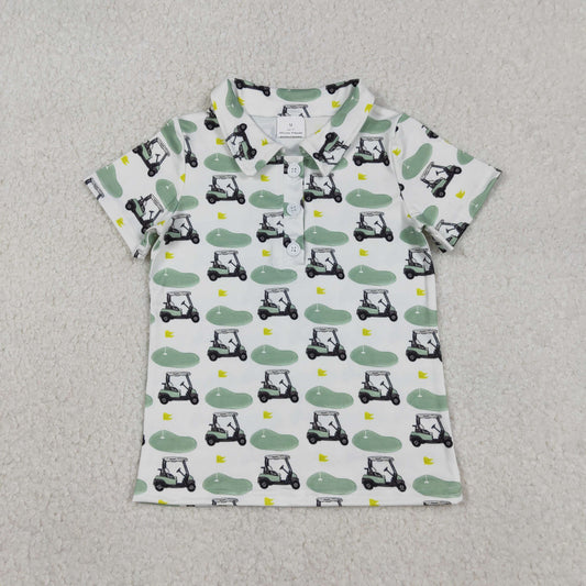 Baby Boys Short Sleeves Buttons Golf Shirt Tops