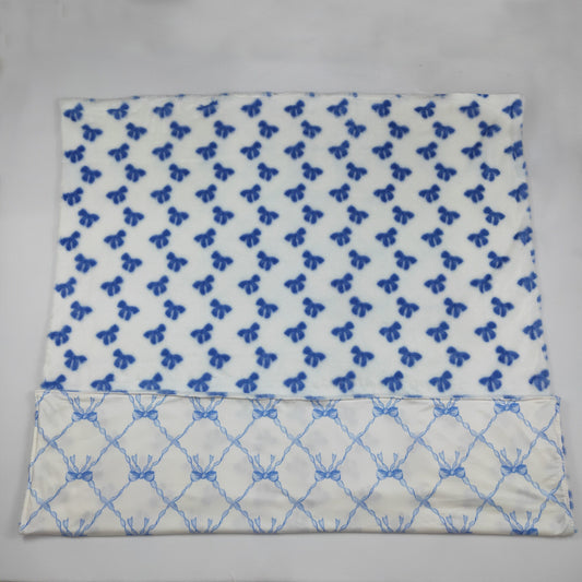 USA Shop Baby Girls Kids Bows Blue Blanket