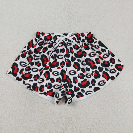 Sibling Baby Girls Adult Women G Leopard Team Yoga Active Ruffle Shorts Dress