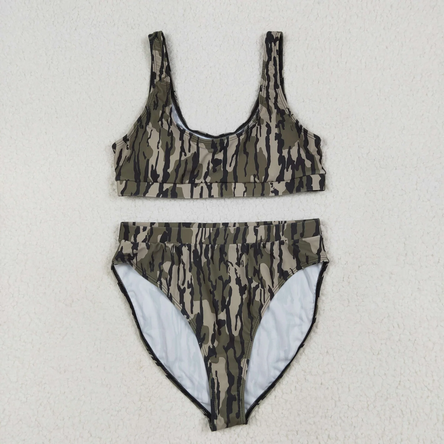 US Shop Adult Women Camo Tops Bummies Set Swimsuit