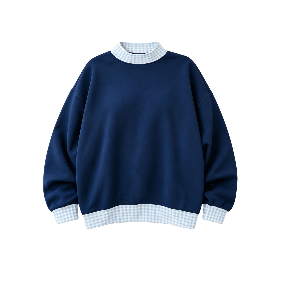 Moq 5 Preorder Adult Women Long Sleeves Shirt Tops Navy Blue Pullover Clothes