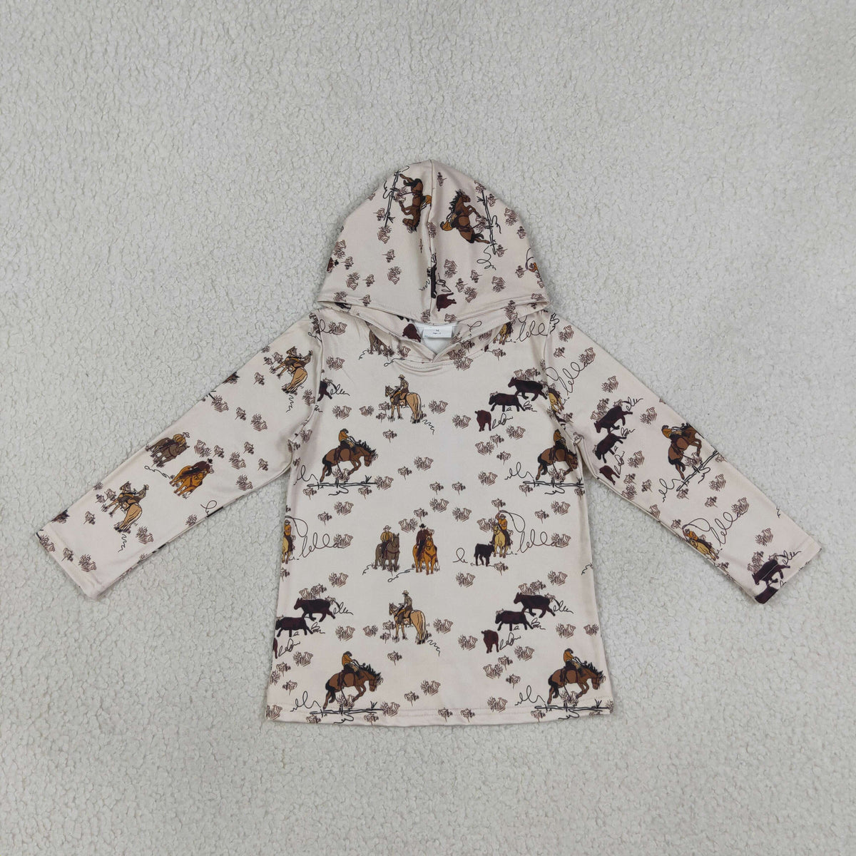 Baby Boys Kids Long Sleeves Western Hoodie Pullover Shirt Clothes