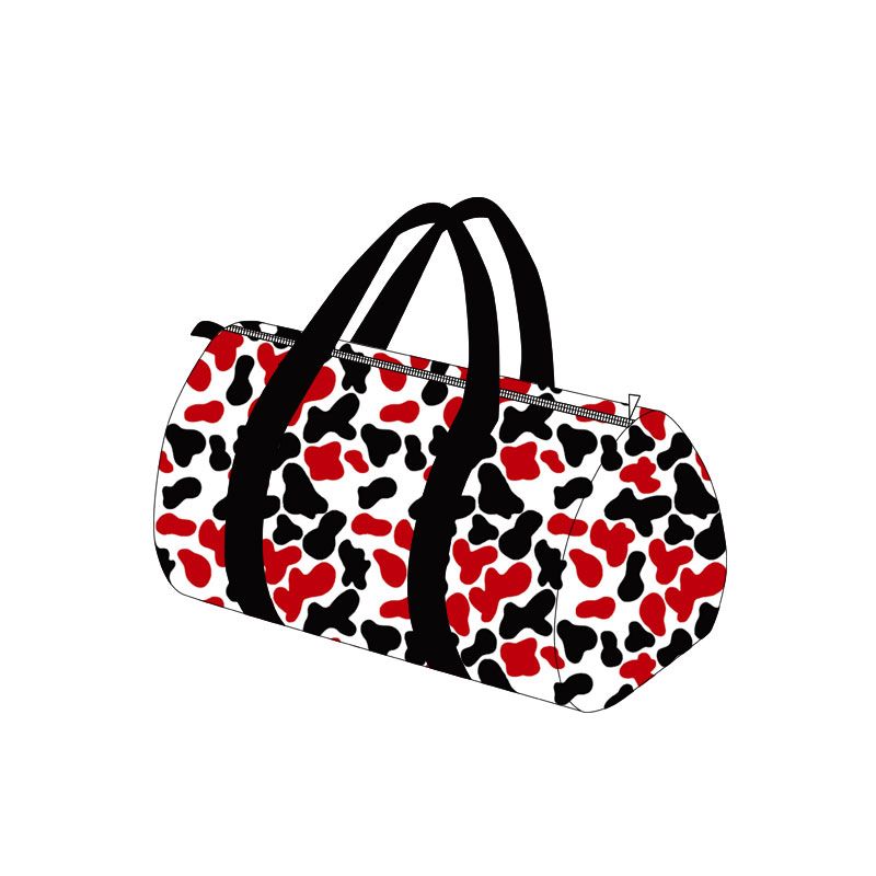 Moq 5 Preorder Toddler Kids Adult Red Black Camo Print Travel Package Gym Bag