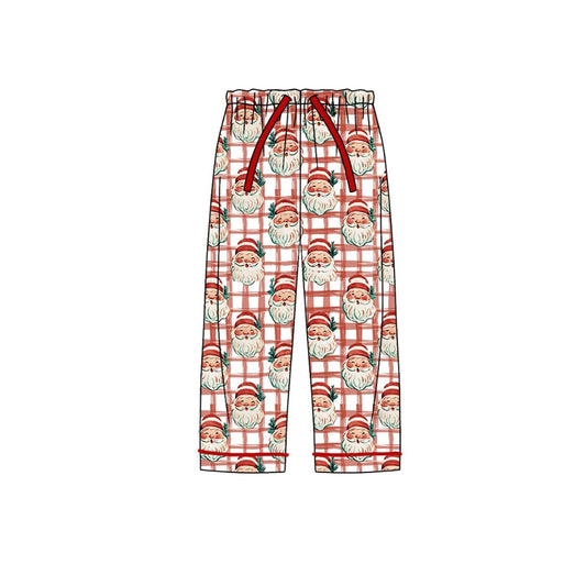 Moq 5 Preorder Adult Women Christmas Santa Plaid Pants Bottoms Clothes