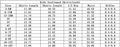 Baby Girls Kids Camo Shorts Pockets Scallop Skirt Clothes