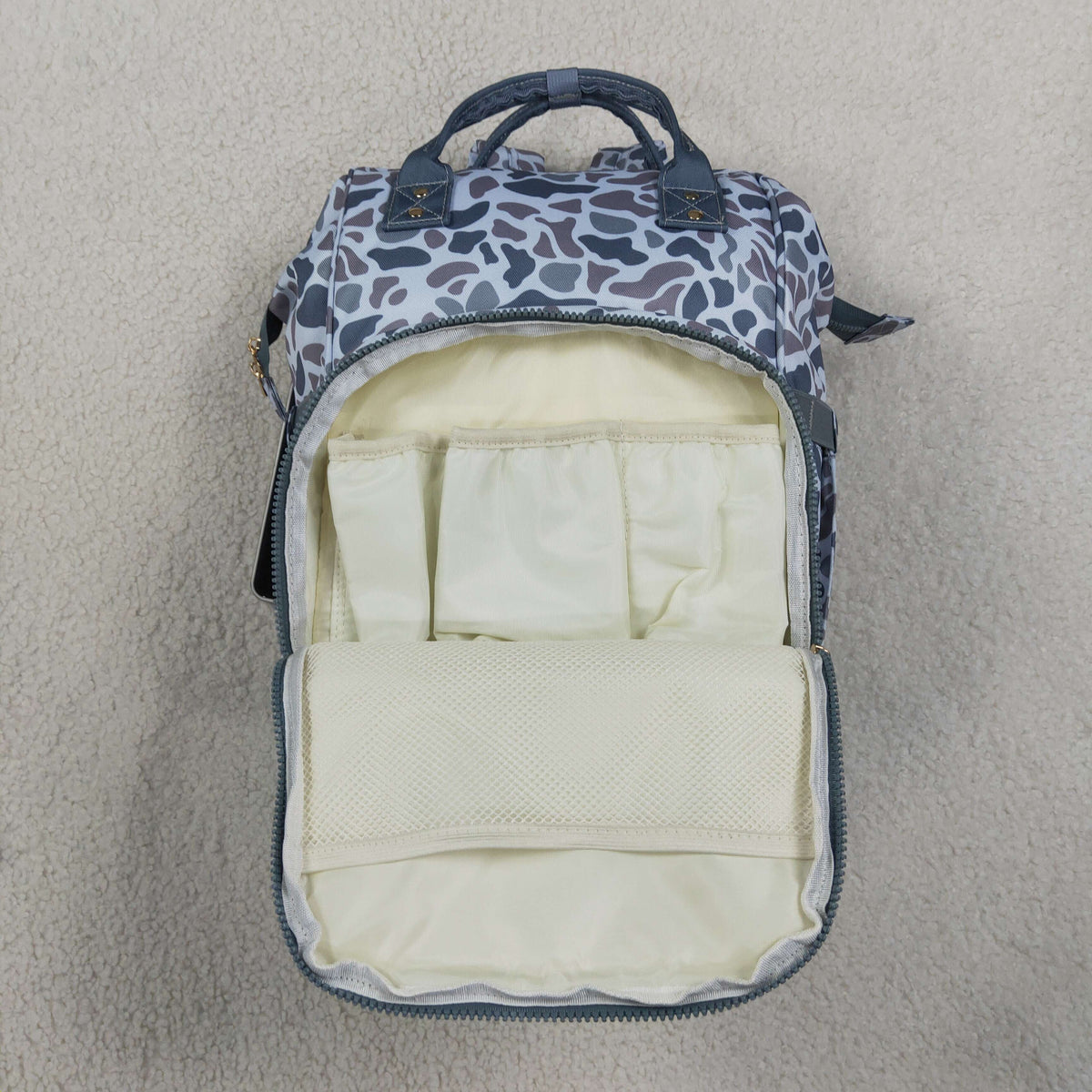 Sibling Baby Boys Kids Camo Print Zipper Backpack School Hunting Bag