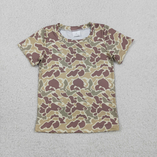 RTS Baby Boys Kids Short Sleeves Southern Green Camo Shirt Tops