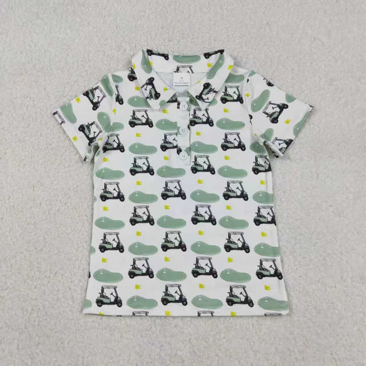 RTS Sibling Baby Boys Short Sleeves Buttons Golf Shirts Tops Summer Clothes