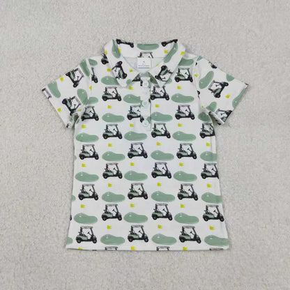 RTS Sibling Baby Boys Short Sleeves Buttons Golf Shirts Tops Summer Clothes