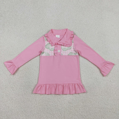 RTS Sibling Baby Boys Girls Kids Long Sleeves Golf Buttons Pullover Shirts Tops