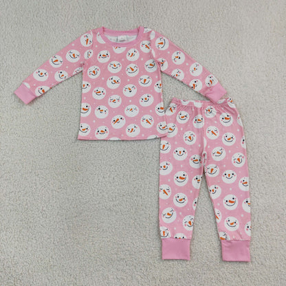Sibling Baby Girls Kids Pink Long Sleeves Zipper Romper Sets Pajamas Blankets Christmas Clothes