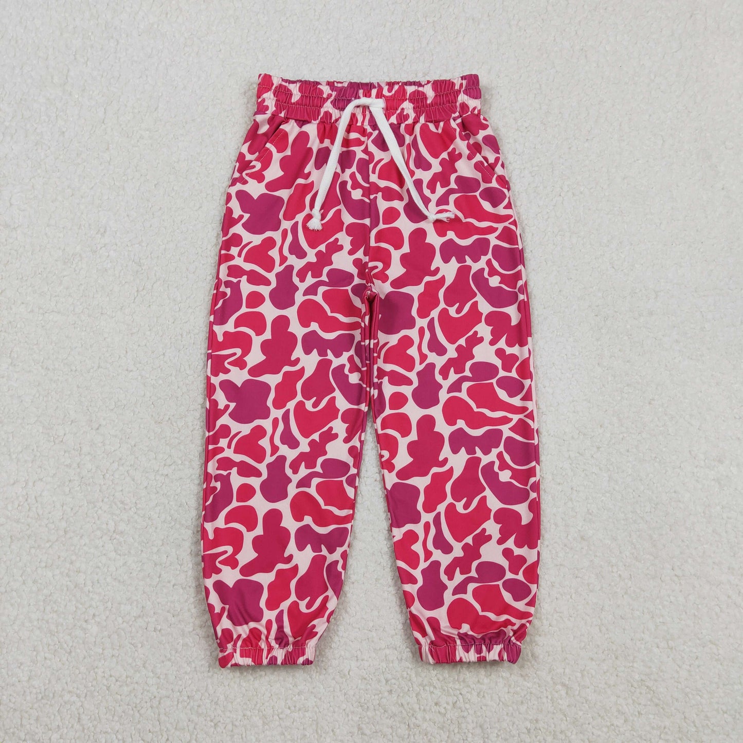 RTS Baby Girls Kids Pink Camo Pockets Jogger Pants Bottoms Clothes